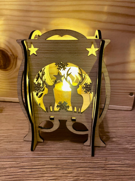 PHOTOPHORES en bois découpé - La lumière au coeur de la nature