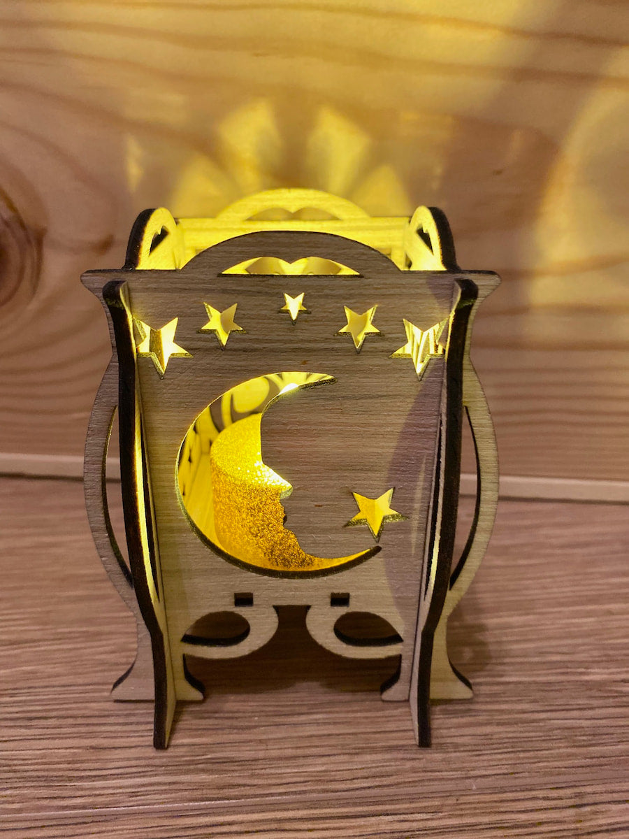 PHOTOPHORES en bois découpé - La lumière au coeur de la nature